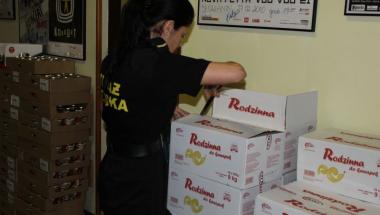 Strażnicy miejscy na Śniadaniu Wielkanocnym z ubogimi i bezdomnymi.