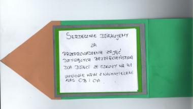 Sympatyczne podziękowanie