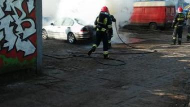 Oddział Zachód SM - pożar samochodu