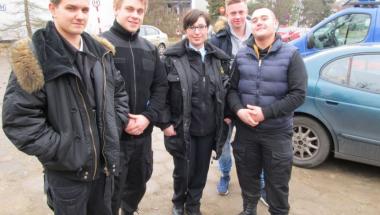 Odwiedziny uczniów LO VII w Straży Miejskiej