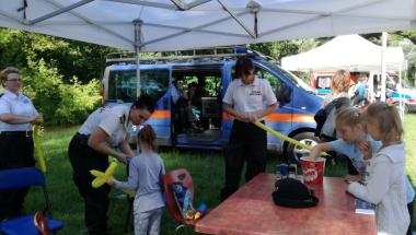 Balonowe atrakcje od szczecińskich strażniczek miejskich
