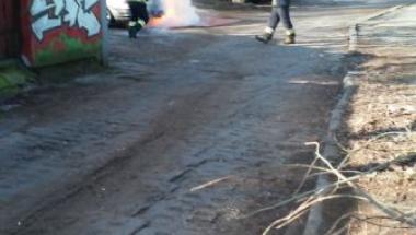 Oddział Zachód SM - pożar samochodu