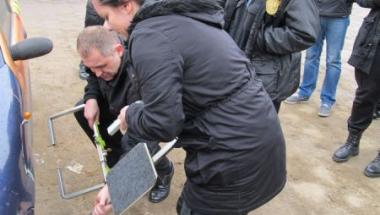 Odwiedziny uczniów LO VII w Straży Miejskiej