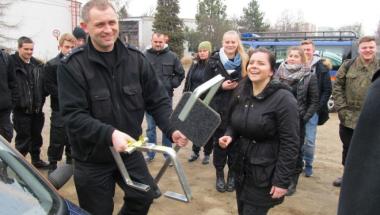 Odwiedziny uczniów LO VII w Straży Miejskiej