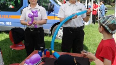 Balonowe atrakcje od szczecińskich strażniczek miejskich