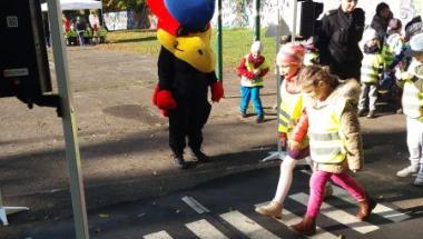 Strażnik Gryfuś uczy najmłodszych "ABC ruchu drogowego"