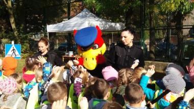 Strażnik Gryfuś uczy najmłodszych "ABC ruchu drogowego"