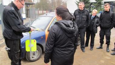 Odwiedziny uczniów LO VII w Straży Miejskiej