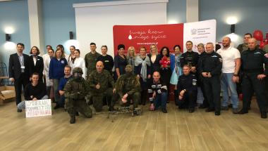 Strażnicy miejscy wzięli udział w pikniku zdrowotnym "Moja krew-Twoje życie"