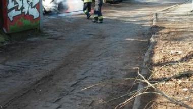 Oddział Zachód SM - pożar samochodu