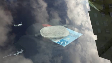 Parkowanie na kopercie metodą "na gąbkę".