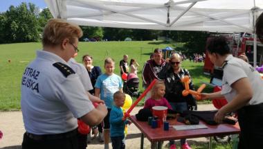 Balonowe atrakcje od szczecińskich strażniczek miejskich