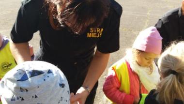 Strażnik Gryfuś uczy najmłodszych "ABC ruchu drogowego"