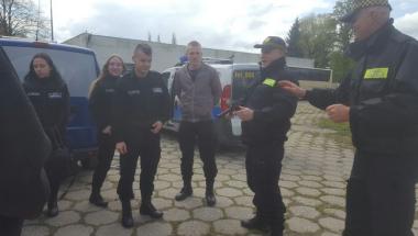 Mundurowa klasa z Kalisza z wizytą w szczecińskiej Straży Miejskiej