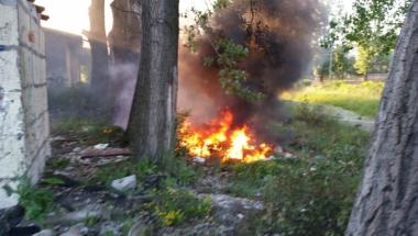 Oddział Północ SM - pożar przy ulicy Nocznickiego