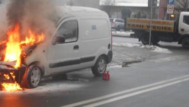 Pożar pojazdu ul. Jaracza