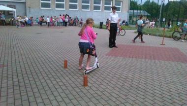 Rowerowy tor przeszkód - festyn SP 69