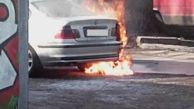 Oddział Zachód SM - pożar samochodu