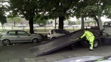 Nietypowe koczowisko bezdomnych