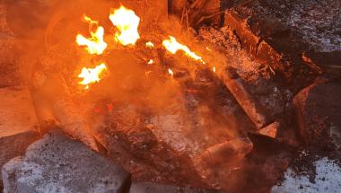 Górki Ustowskie-spalanie